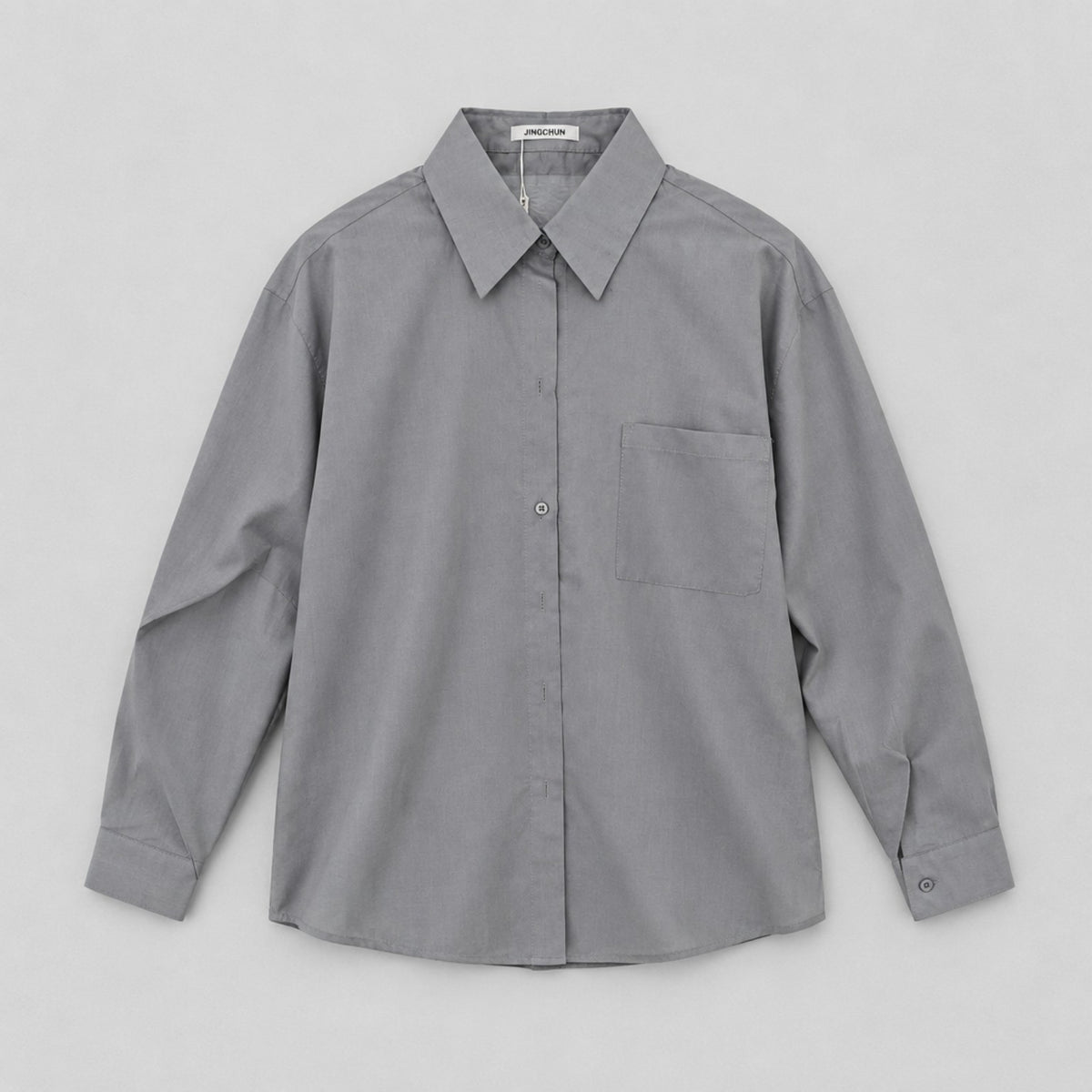 Damen Seidenbluse in Grau | 90 % Seide – leicht transparent