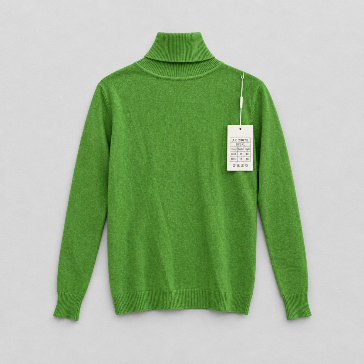 Basic Rollkragenpullover in Grün – schmal & körpernah Rolli Das Zierwerk