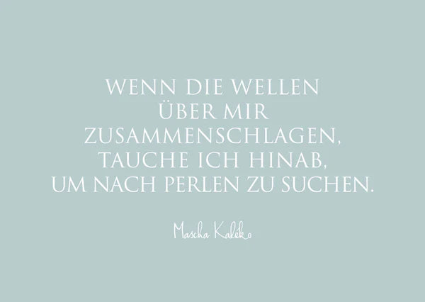 "Nach Perlen zu Fischen…"