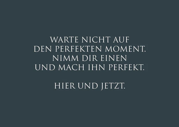 "Den Perfekten Moment…"