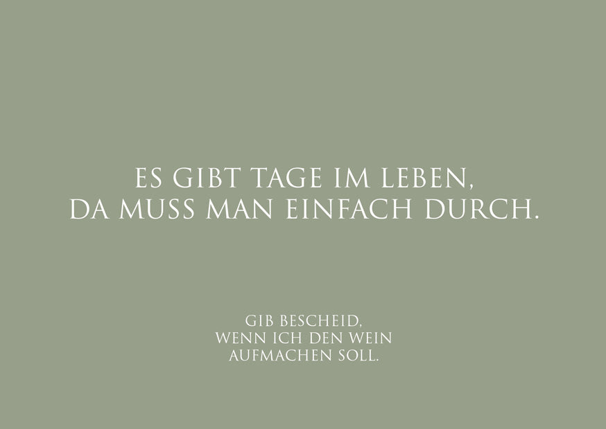Postkarte „Es gibt Tage im Leben…“ – WUNDERWORT Karte Wunderwort