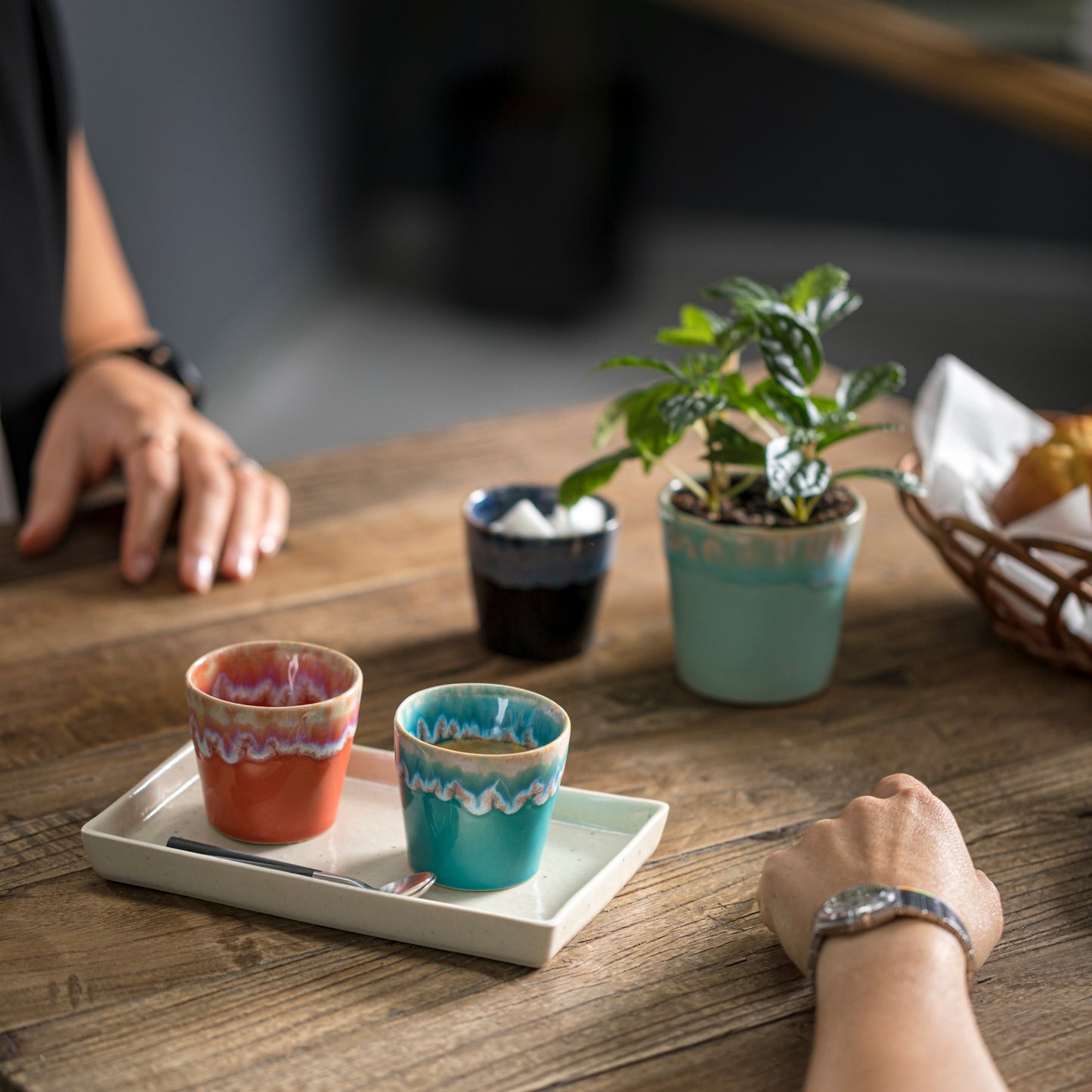 Espressobecher „Türkis“ – Hergestellt in Portugal