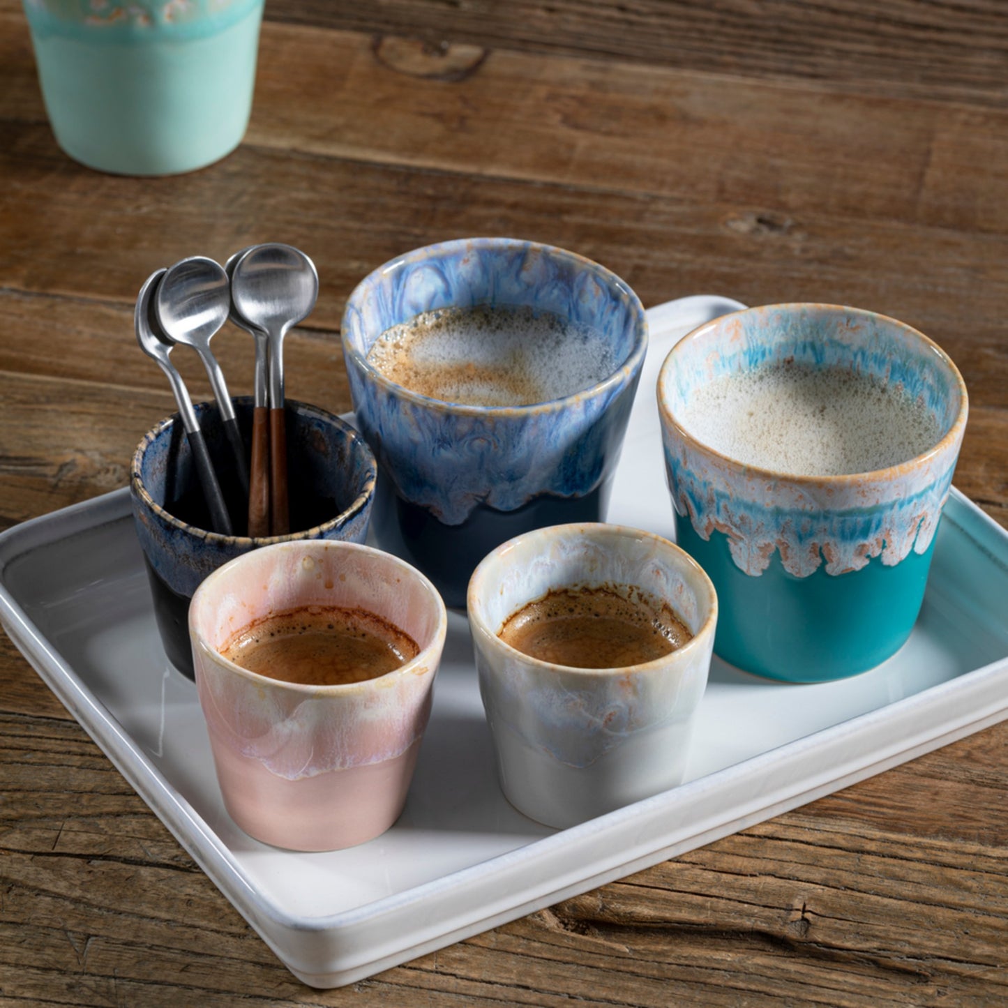 Lungo Cup Grespresso – Ausdrucksstarker Kaffeegenuss in Türkis & Blau Tasse Costa