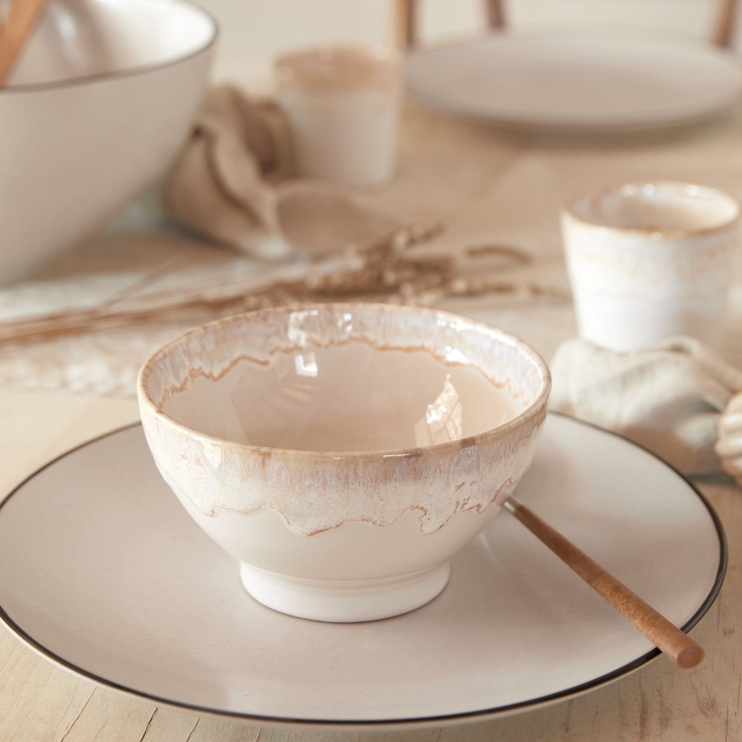 Keramikschale in Creme & Beige – Zeitlose Eleganz für deinen Tisch