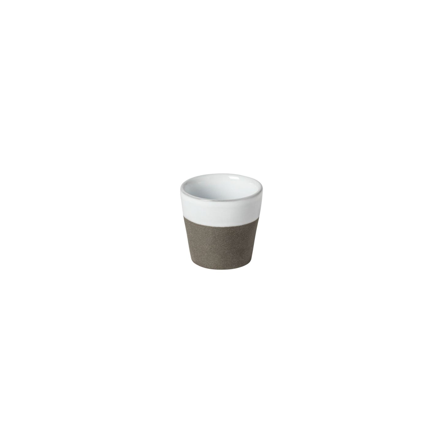 Espressobecher – Schlichte Eleganz in Grau & Weiß