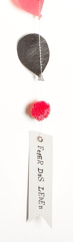 Ballonkette Feier das Leben – Bunte Papiergirlande von Good old Friends