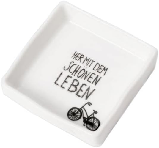 Wunschschälchen „Her mit dem schönen Leben“ – Mini-Schale aus Porzellan von Good Old Friends