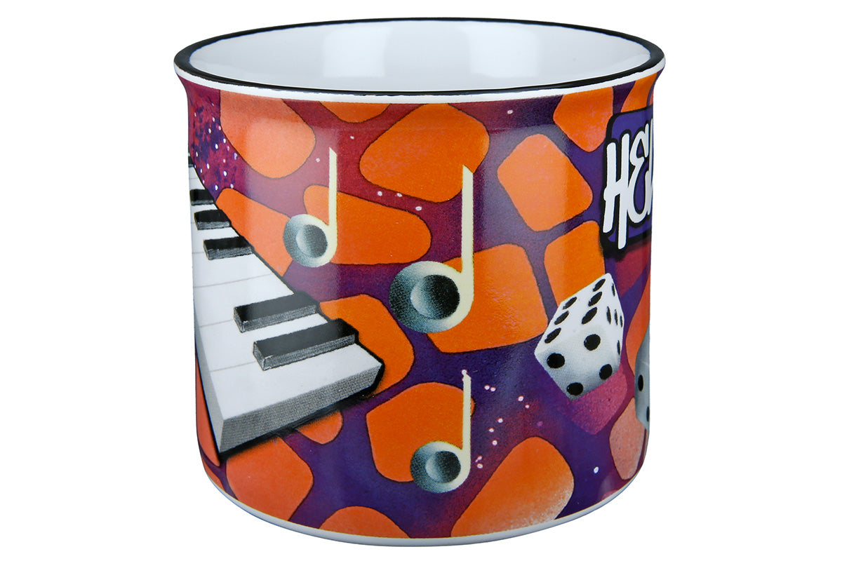 Pop-Art Tasse „HELLO“ – Retro Style mit Würfeln & Pop-Art-Motiv