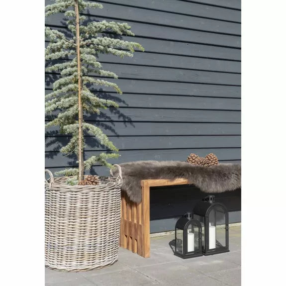 Geflochtener Weidenkorb mit Henkeln – 50 x 48 x 58 cm Korb Das Zierwerk