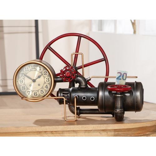 Spardose & Tischuhr – Industrial Design trifft Funktionalität Uhr Das Zierwerk