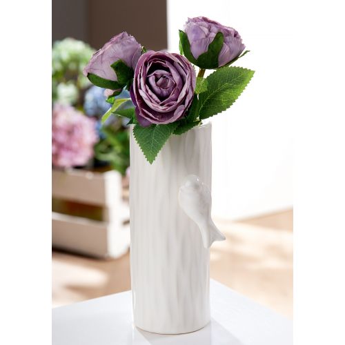 Keramikvase „Schwalbe“ – Schlichte Eleganz mit liebevollem Detail