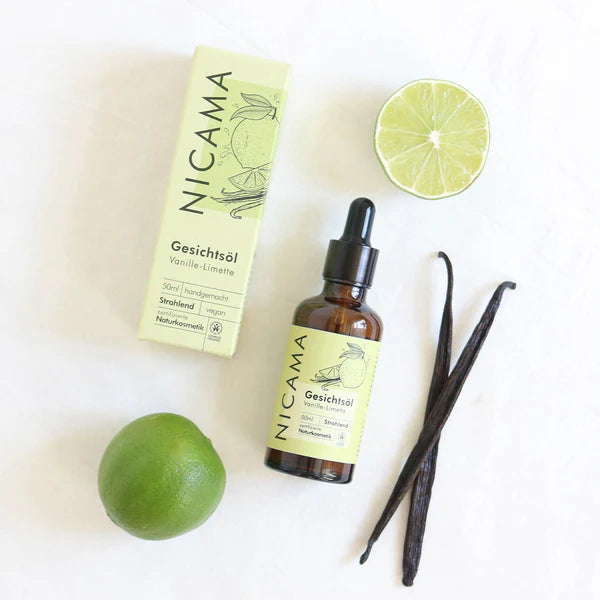 NICAMA Gesichtsöl Vanille-Limette | Naturkosmetik für strahlende Haut