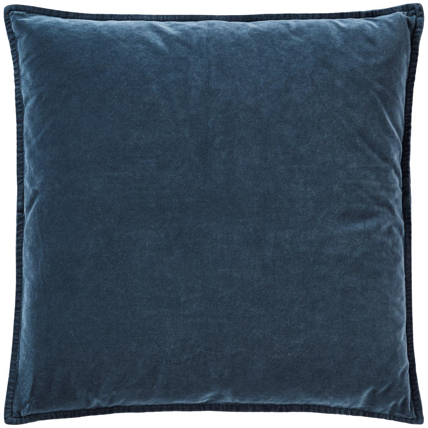 Samt-Kissenhülle "Velvet Historical Blue" – 50 x 50 cm | Baumwollsamt