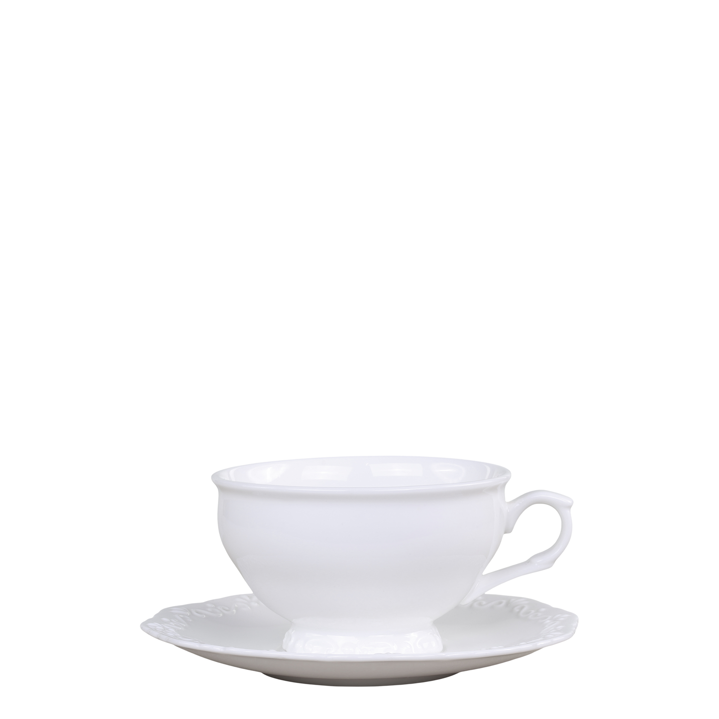 Teetasse mit Untertasse – Klassische Eleganz aus feinem Porzellan