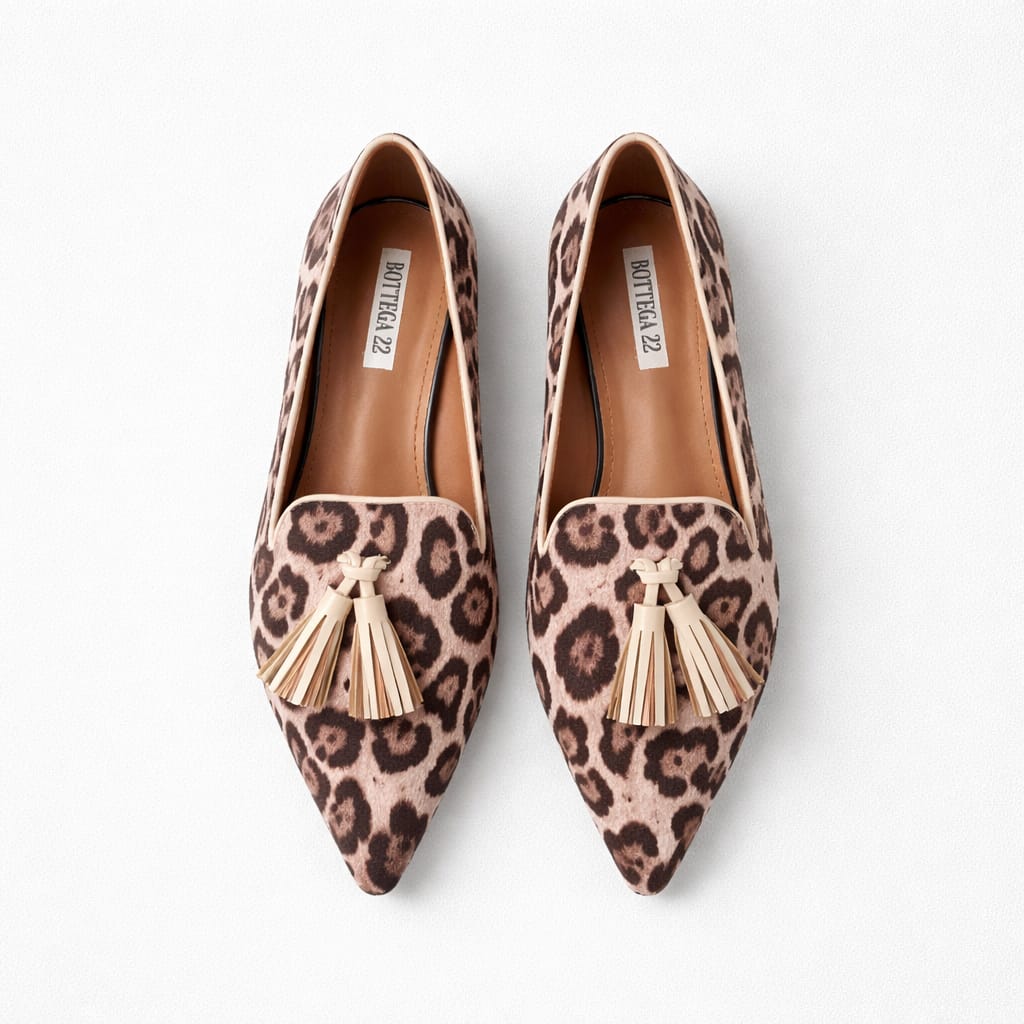 Leoparden-Loafer mit Quasten – Größe 37 Schuhe Das Zierwerk