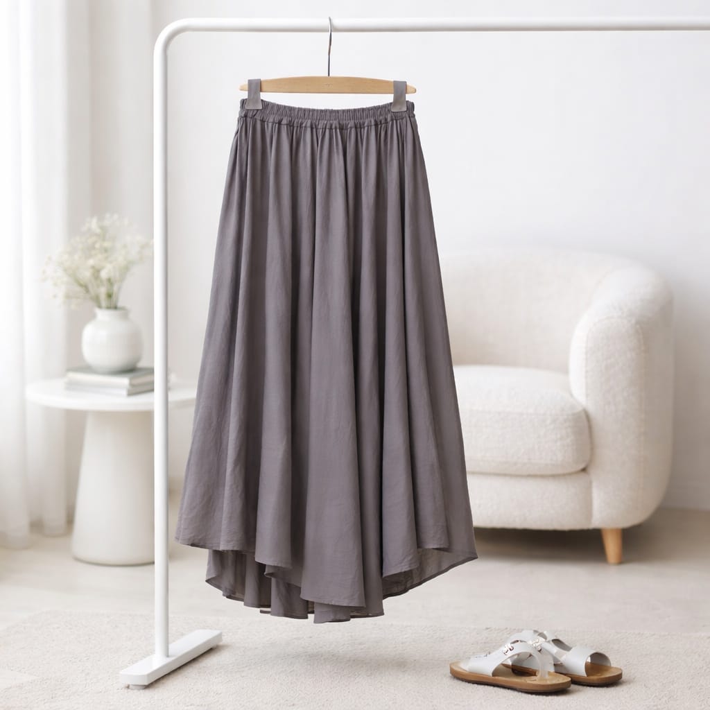 Luftiger Baumwollrock – Made in Italy Rock Das Zierwerk