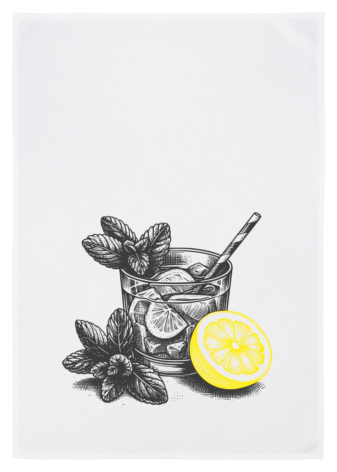 Geschirrtuch "Gin & Tonic" – Stilvolles Bar-Feeling für die Küche