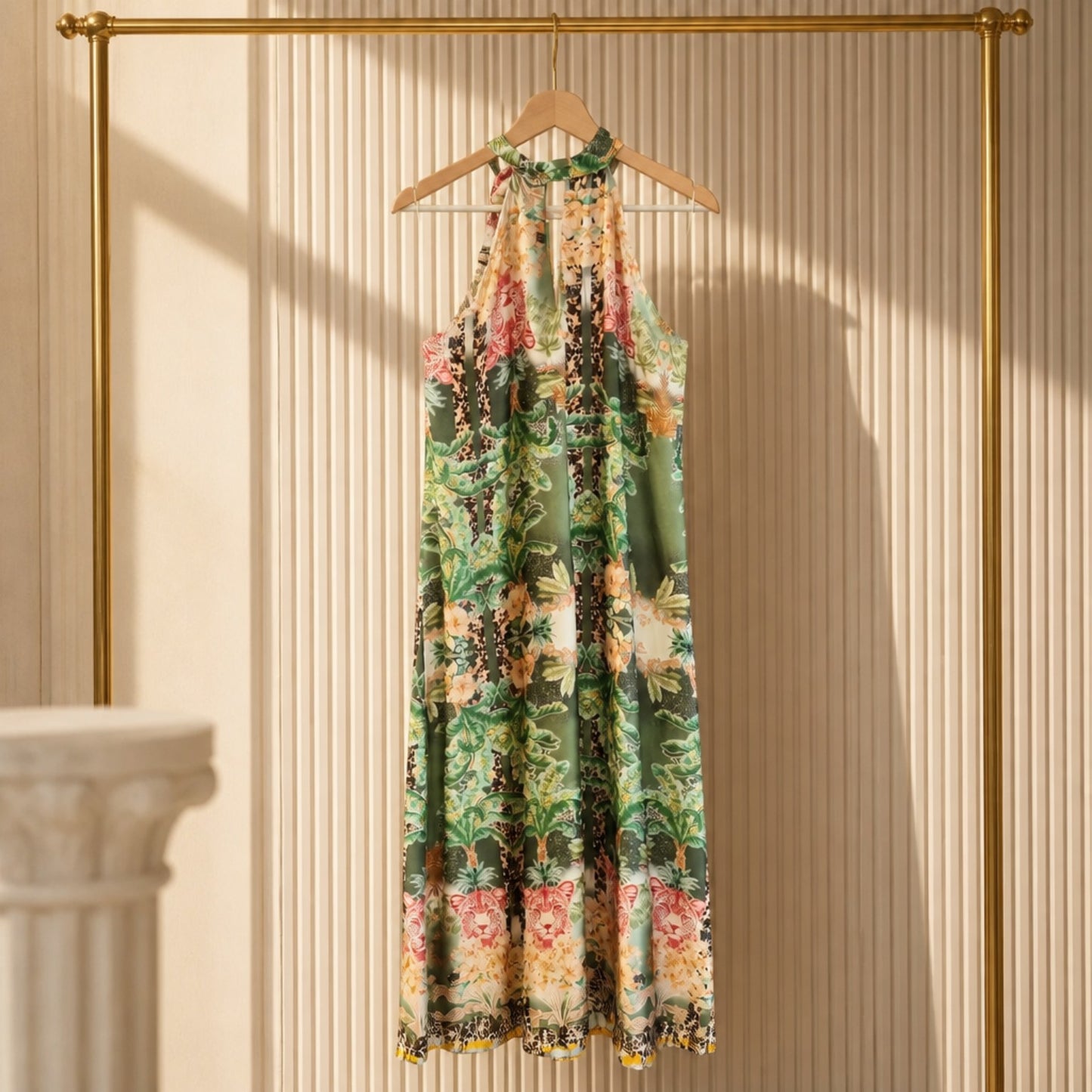 Maxikleid „Tropical Jungle“ – Italienische Leichtigkeit mit exotischem Flair
