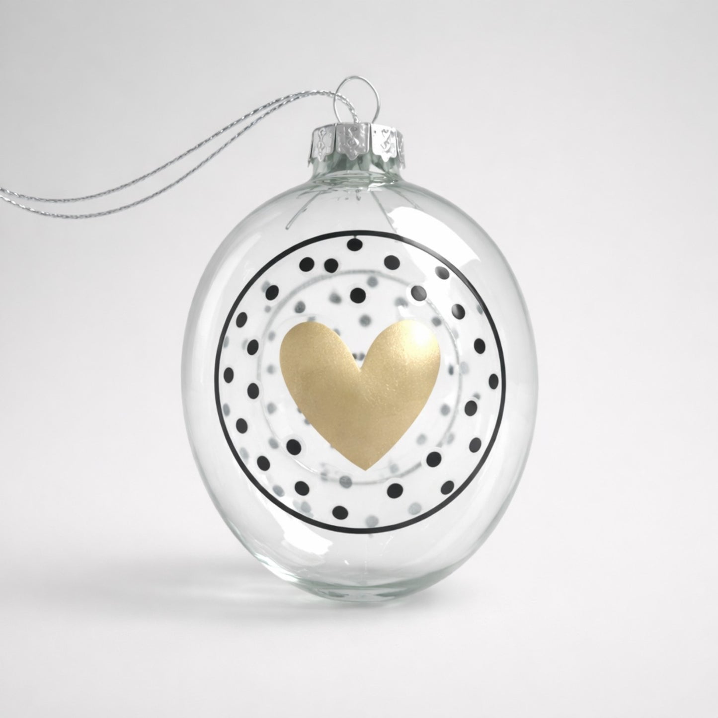 Glasei mit Herz – dekorativer Anhänger aus Glas Deko Das Zierwerk
