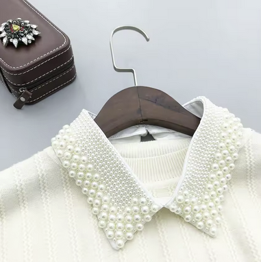 Eleganter Vintage-Perlenkragen – handgefertigt & stilvoll