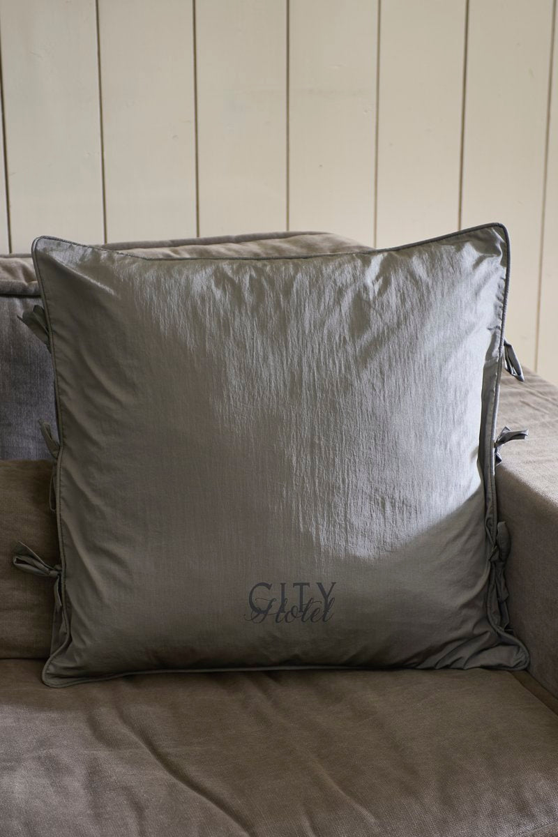 Rivièra Maison – Kissenhülle "City Hotel" Grau (60×60 cm) Kissen Rivièra Maison