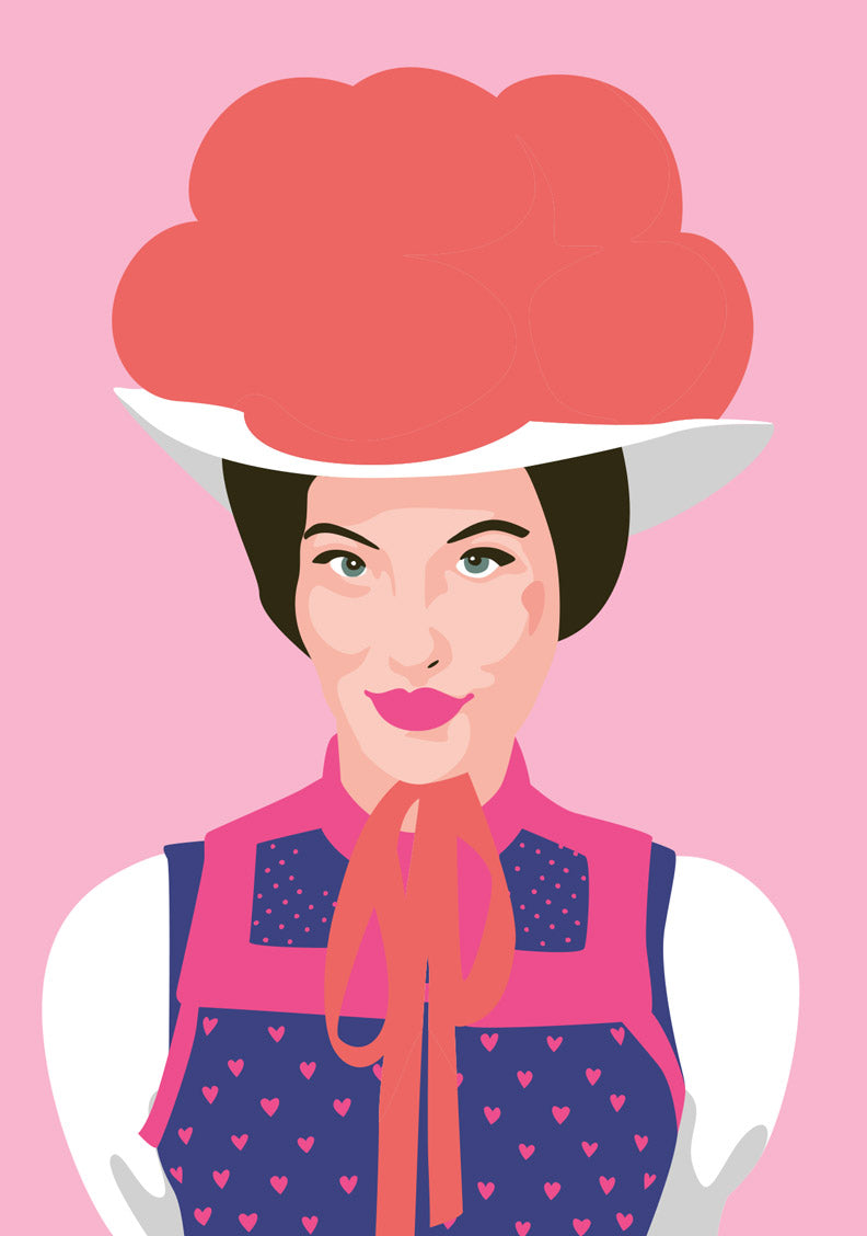 Postkarte – pop art new generation – Schwarzwaldmädel Karte pop art new generation