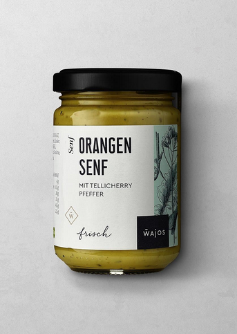 Orangen Senf mit Tellicherry Pfeffer