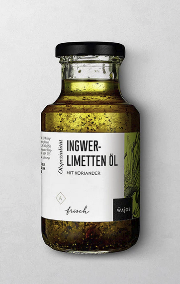 Ingwer-Limetten Öl mit Koriander250 ml