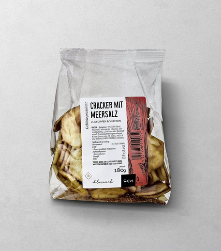 Cracker mit Meersalz Zum Dippen & Snacken