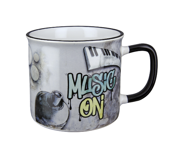 Tasse "Music On" – Graffiti Style