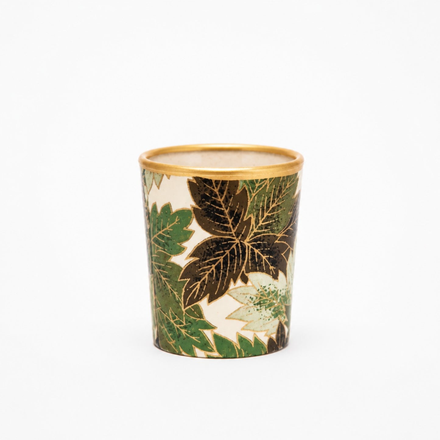 Teelichthalter Maple Leaves – Handgefertigtes Glas mit Chiyogami-Papier Windlicht Lili's Loft