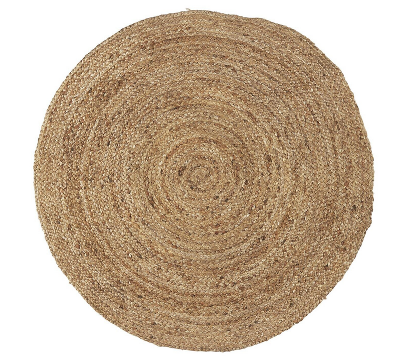 IB Laursen Teppich rund natur Jute Ø 90 cm – skandinavisches Design – Das Zierwerk