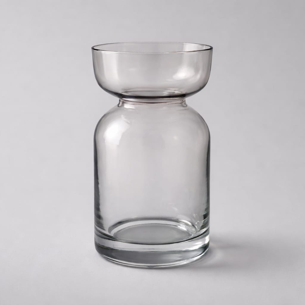 Glasvase mit Farbverlauf – moderne Designvase in Rauchoptik Vase Das Zierwerk
