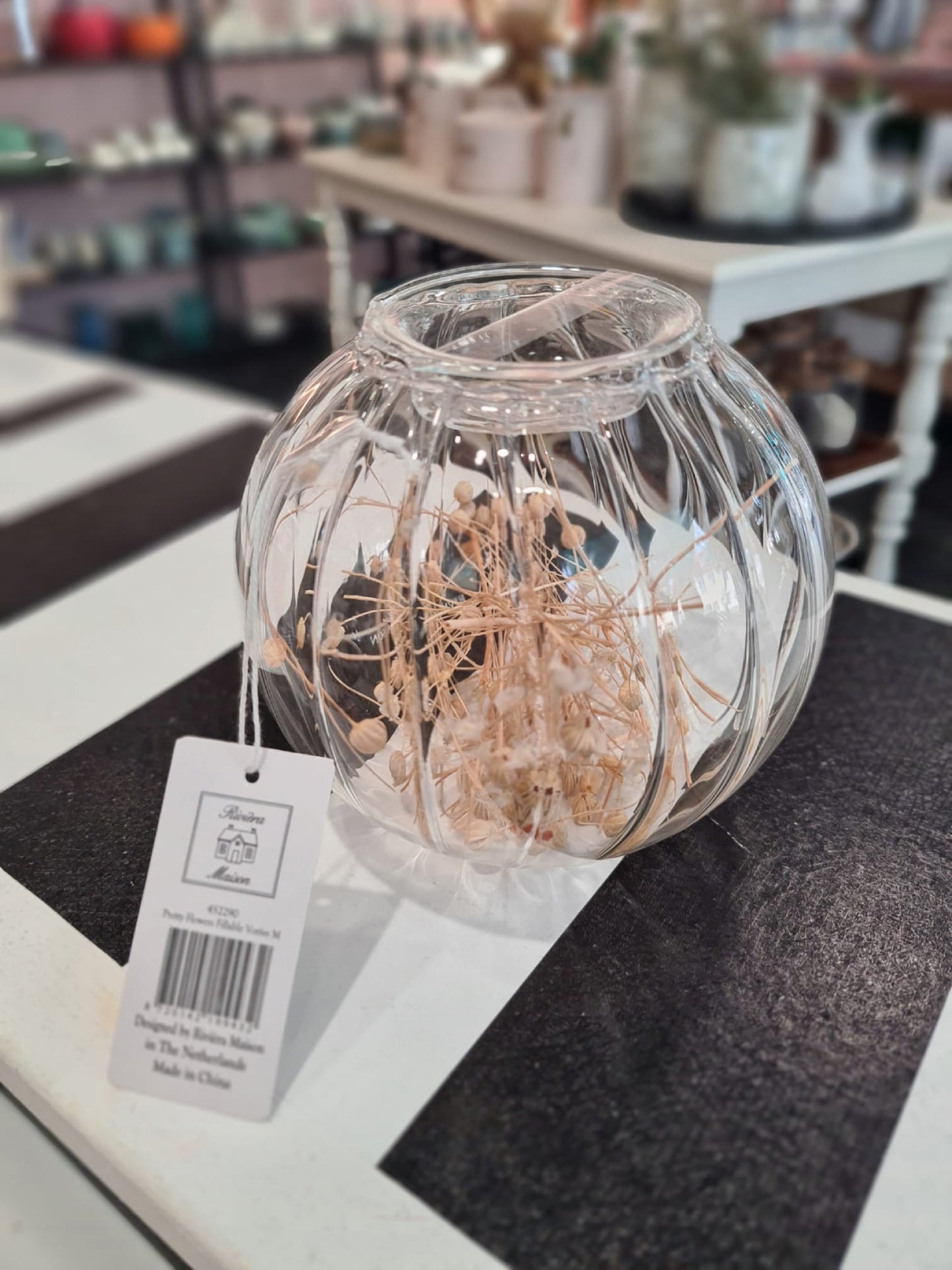 Rivièra Maison "Pretty Flowers Fillable" Teelichthalter – Kreative Dekoration für dein Zuhause