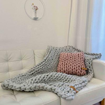 Knotenkissen - Grobstrick Kissen Cotton Tube Kissen Adorist