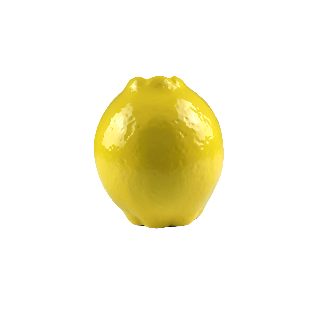 Vase Zitrone – Gelb, aus Steingut