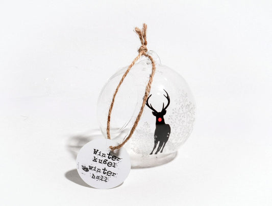 Winterkugel „Hirschzauber“