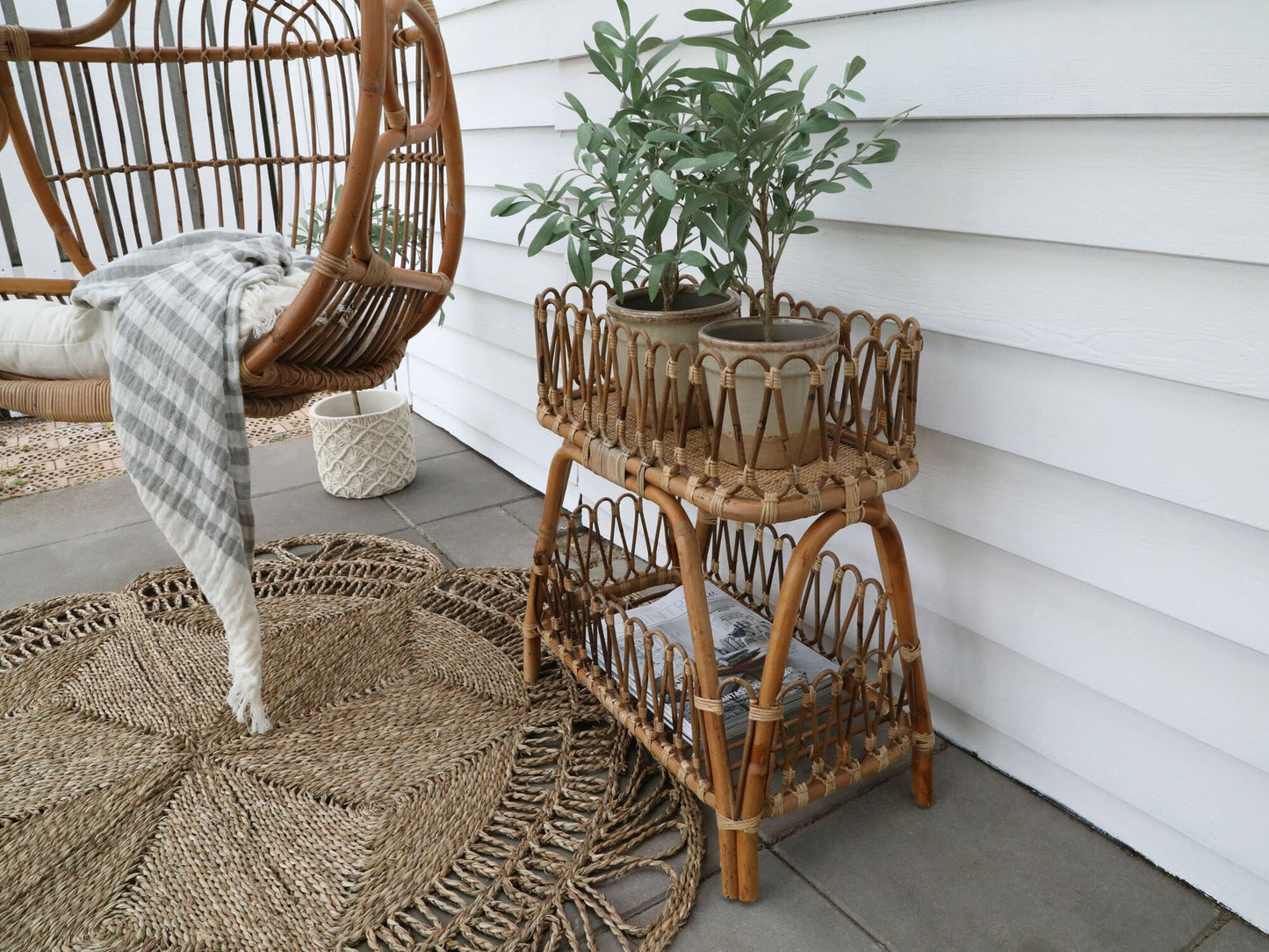 Chic Antique Teppich aus geflochtenem Seegras – Ø 150 cm