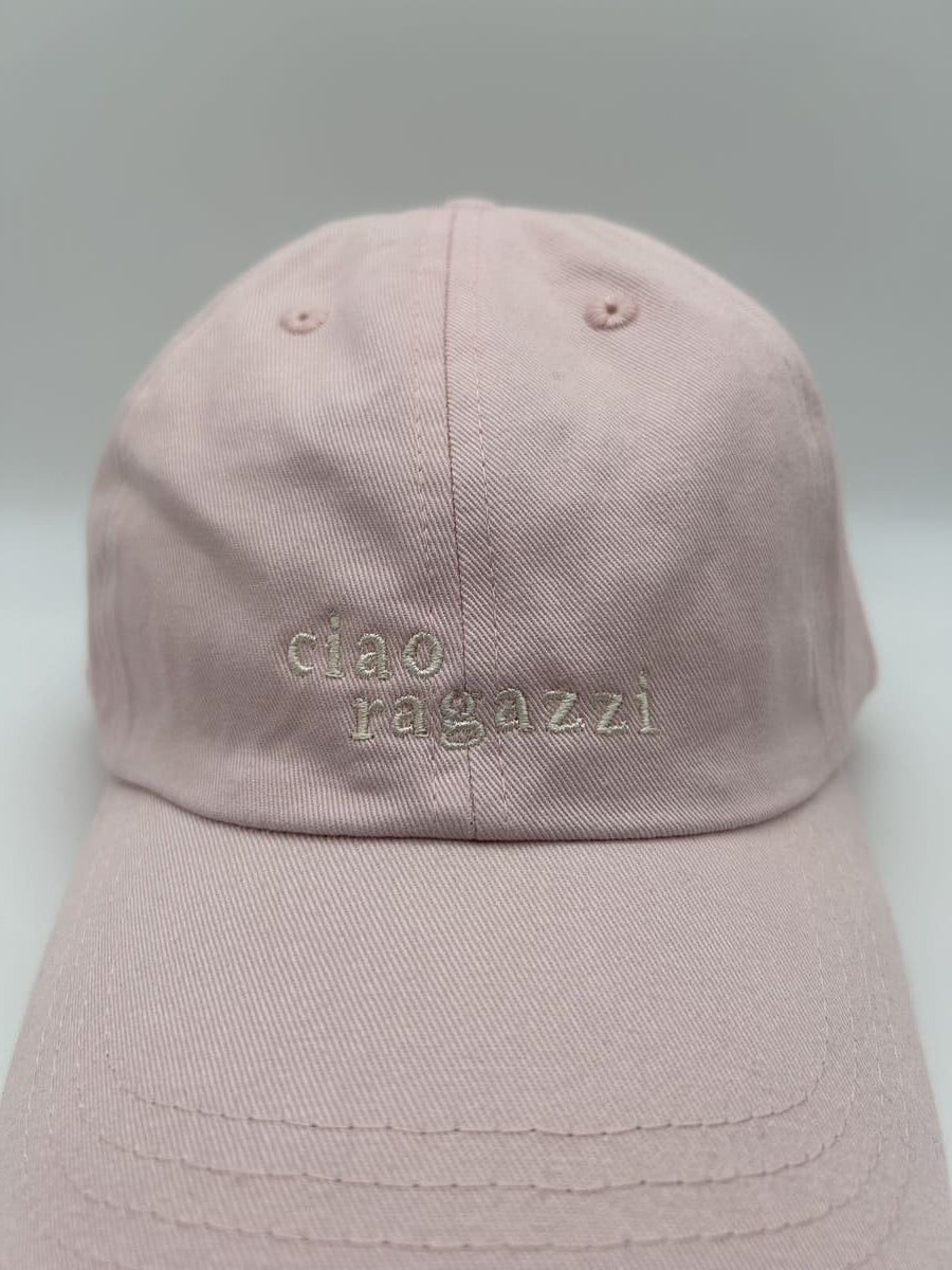 Ciao Ragazzi – Unisex Cap in Rosa mit Stickerei (100 % Baumwolle)