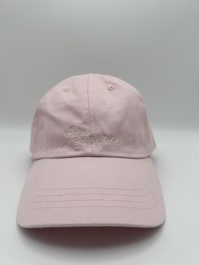 Ciao Ragazzi – Unisex Cap in Rosa mit Stickerei (100 % Baumwolle)