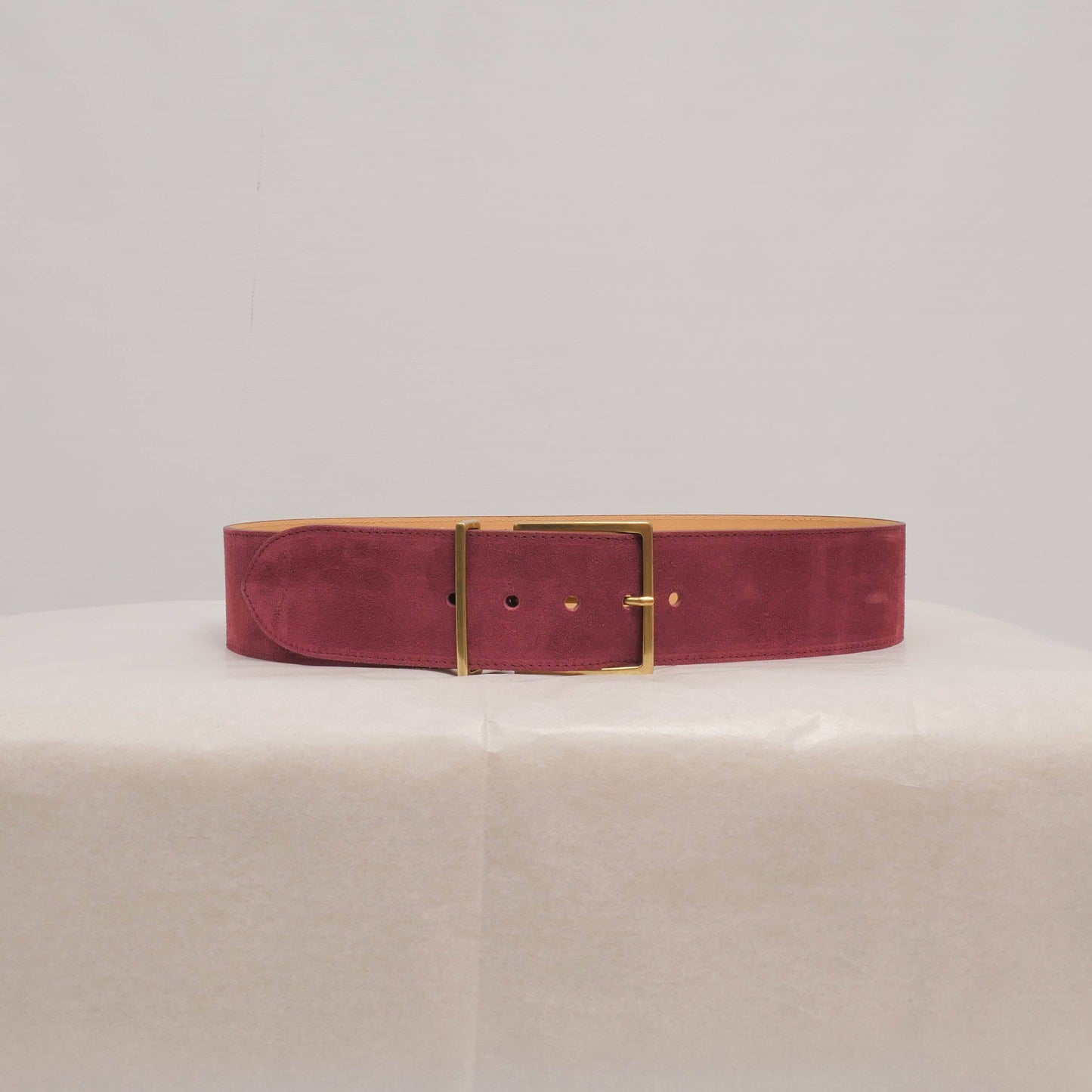 Wildledergürtel 6 cm – Bordeaux Gürtel Cecile Wang