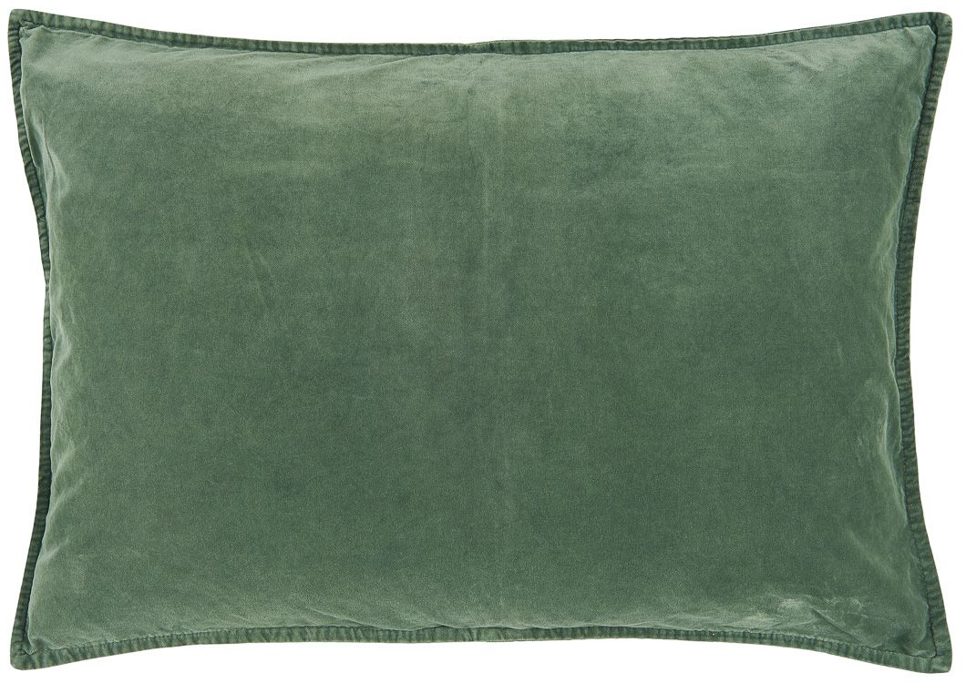 IB Laursen Kissenhülle „Dusty Green“ 50x70 cm – Samt-Kissenbezug in Staubgrün, edel & weich Kissen Ib Laursen