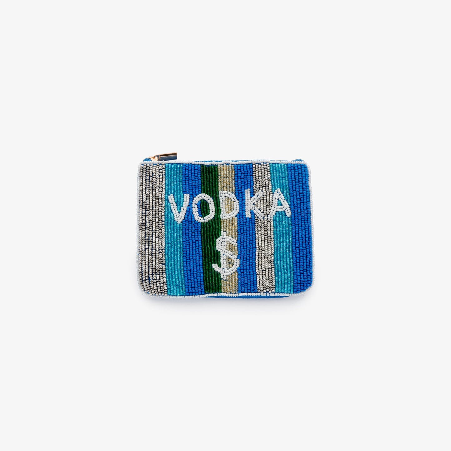 Perlen-Täschchen "Vodka $" – Kleine Partytasche mit Glitzer-Effekt
