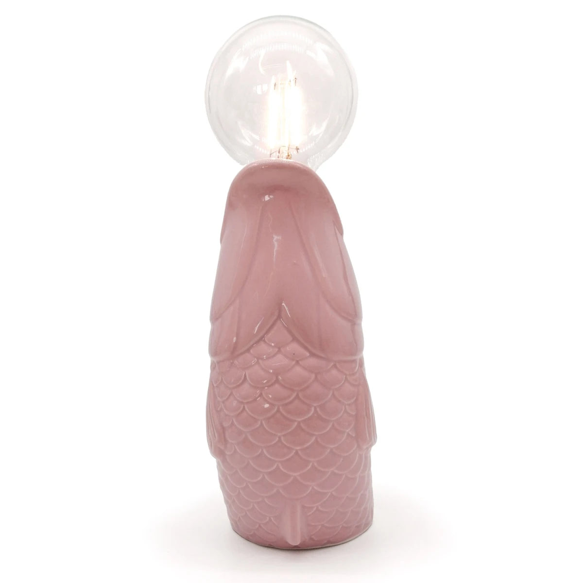 LED Tischleuchte Fisch – Rosa, Keramik (Ausstellungsstück)