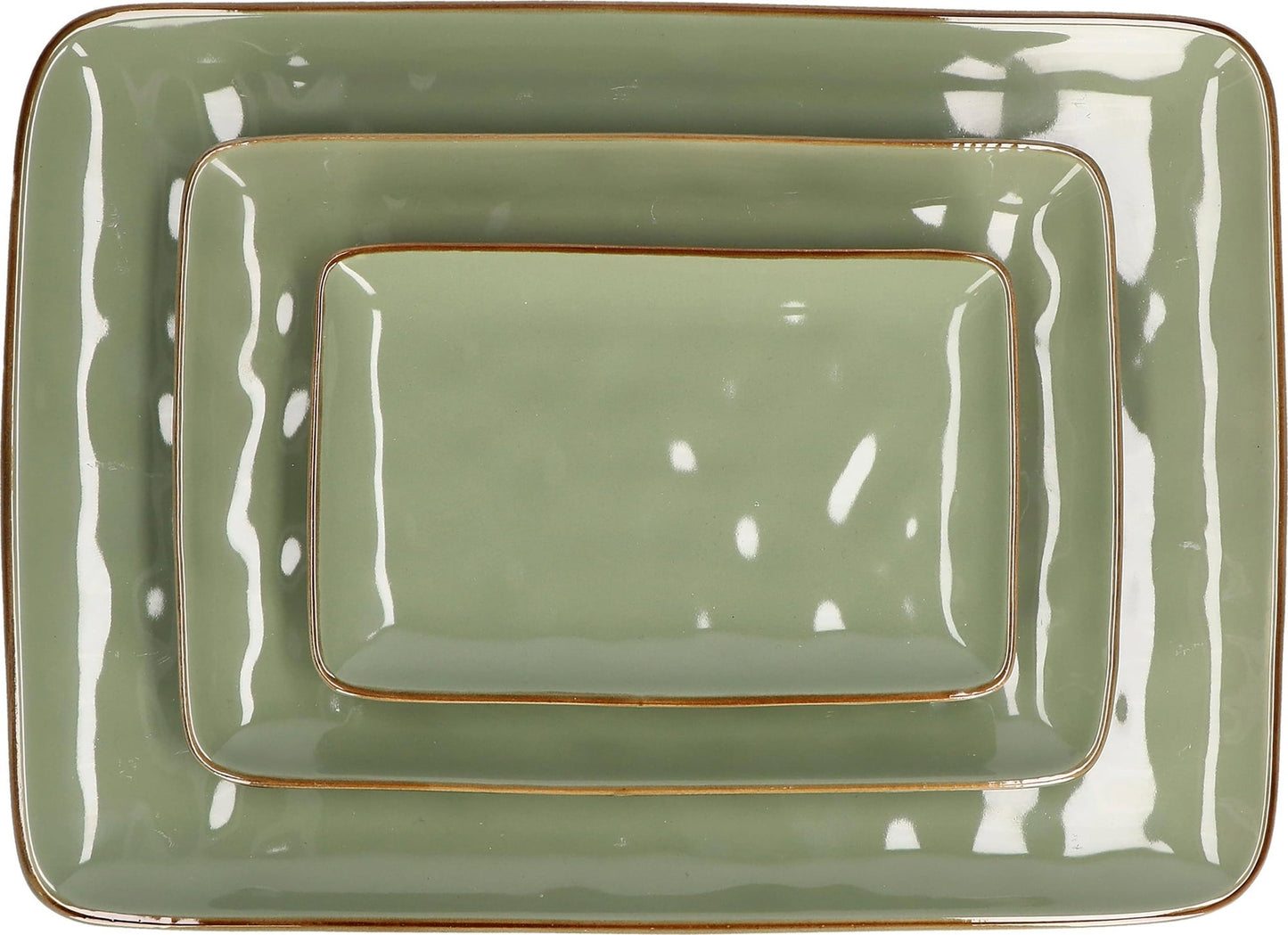 Concerto Rechteckige Platte 36 x 26,5 cm – Oliva