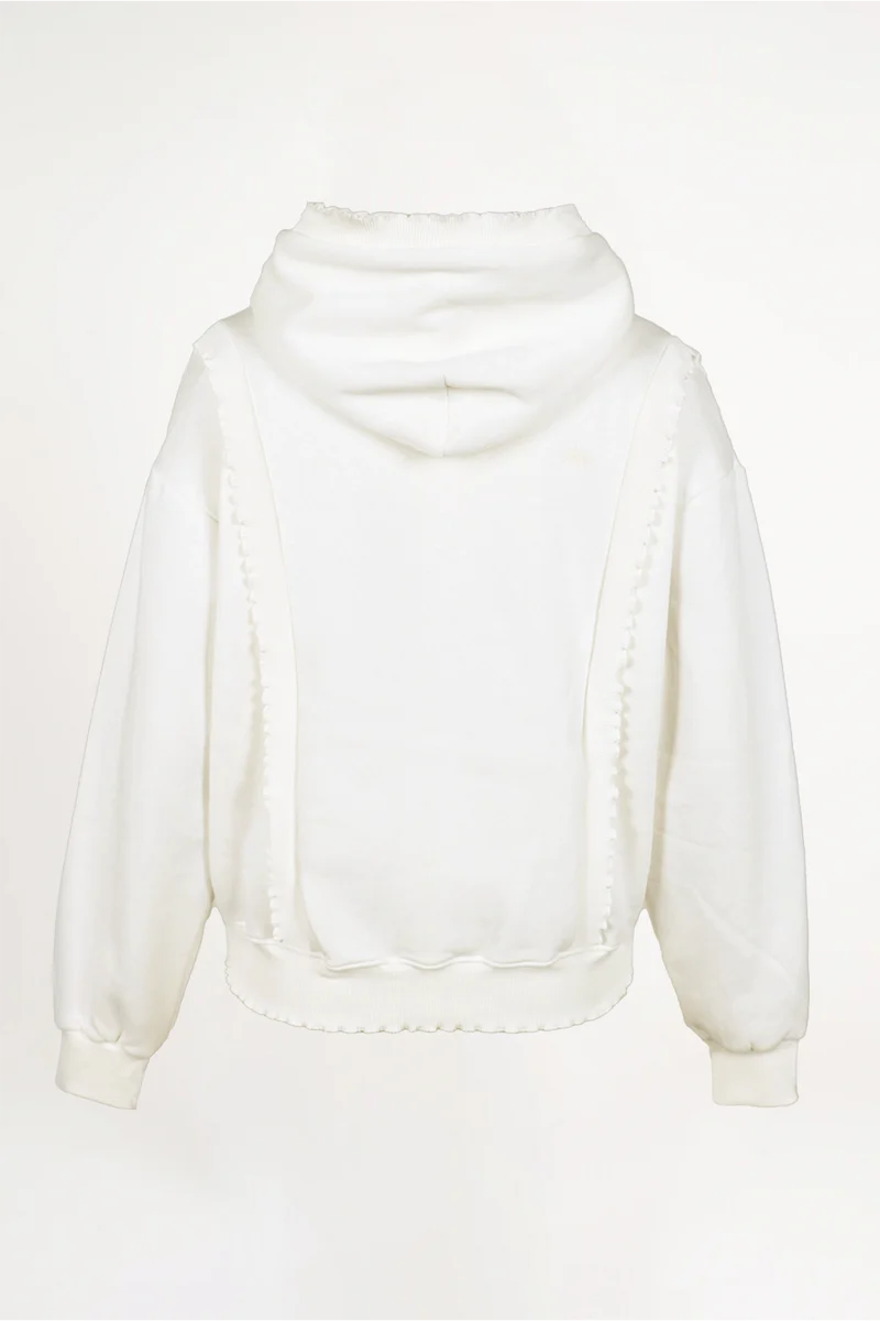 Sweatjacke mit Rüschen | Love Joy Victory | (Größe M / L)
