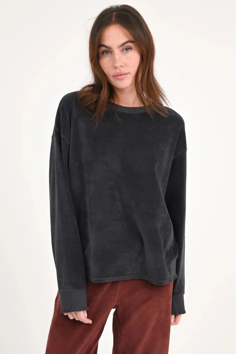 Velvet Sweatshirt aus Bio-Baumwolle – Love Joy Victory (Größe M / L) Sweatshirt Love Joy Victory