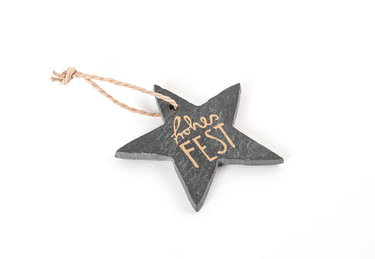 Schieferstern „Frohes Fest“ – kleine Botschaft, große Wirkung