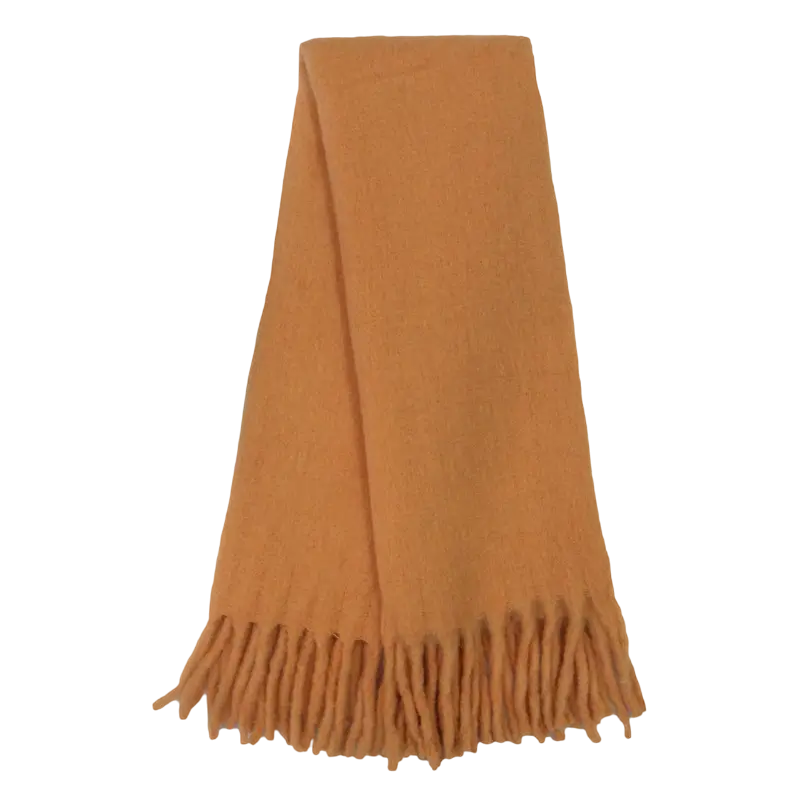 Kuscheldecke Herbstorange 170x130