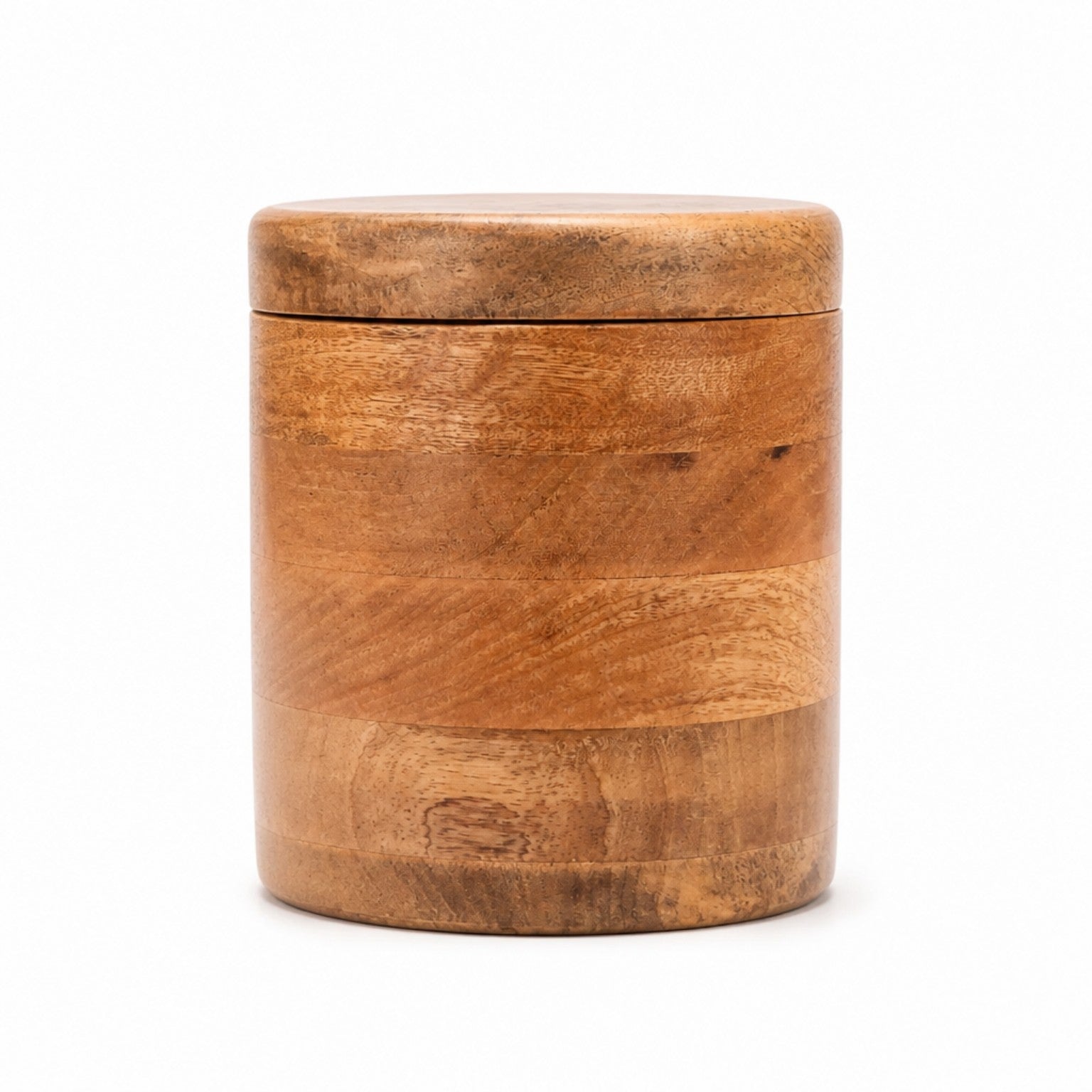 Holzdose aus Mangoholz mit Deckel – Natur Dose Das Zierwerk